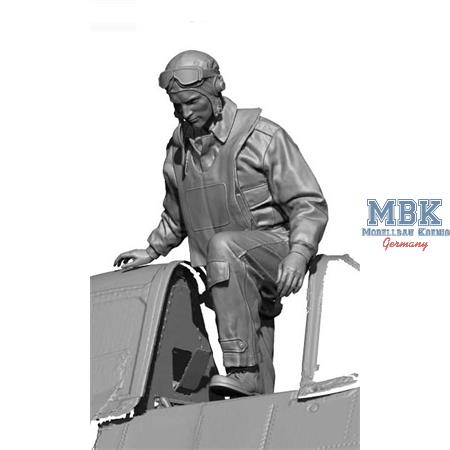 WW2 US Navy Pilot Boarding 1:72