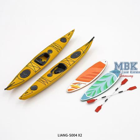 Canoe & Surfboard Set (1:35)