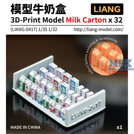 3D-Print Model Milk Carton x 32