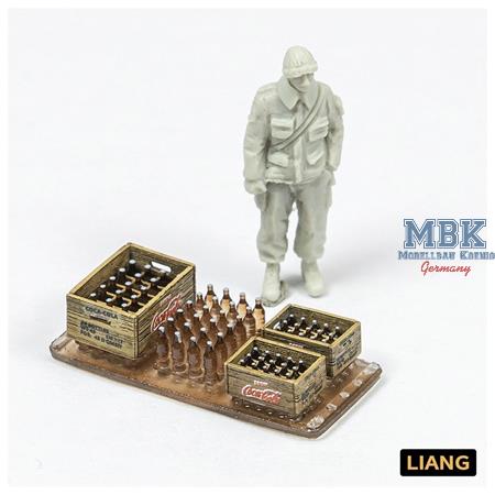 Beer Soda Bottle Crates WWII x 8 (1/48, 1/72)