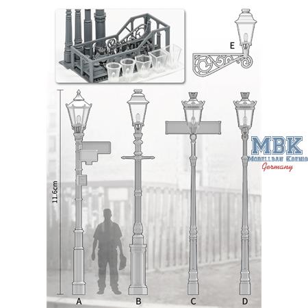 Straßenlaternen / Model Street Lamps (1:35)