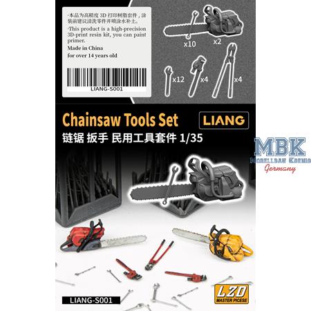 Kettensägen/Werkzeuge / Chainsaw Tools Set (1:35)