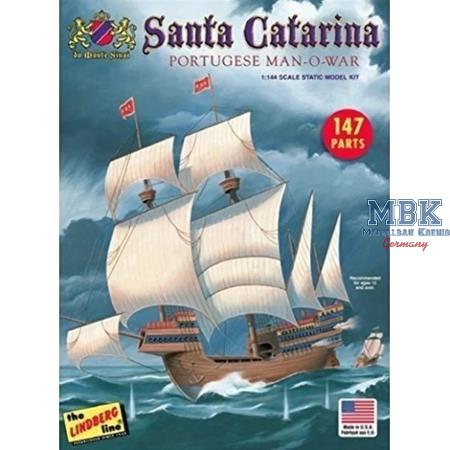 Santa Catarina Portuguese Man-O-War Sail. (1:244)