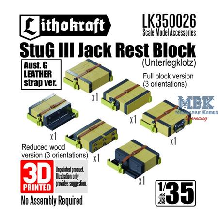 StuG III Jack Rest Block (Ausf G, Leather strap)