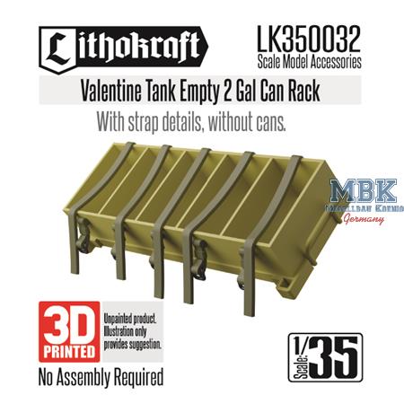 Valentine Tank Empty 2 Gal Can Rack