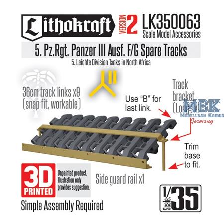 5 PzRgt Pz III Ausf F/G Spare Tracks Ver. 2