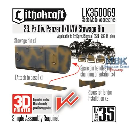 23. Pz.Div. Panzer II/III/IV Stowage Bin