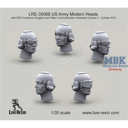 US Army Modern Heads w/ ESS Goggles & Peltor