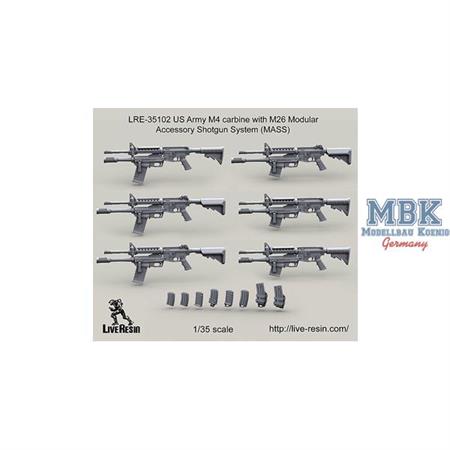 M4 carbine w/ M26 Modular Shotgun System (MASS)