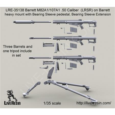 Barrett M82A1/107A1 .50 Cal on M3 Tripod