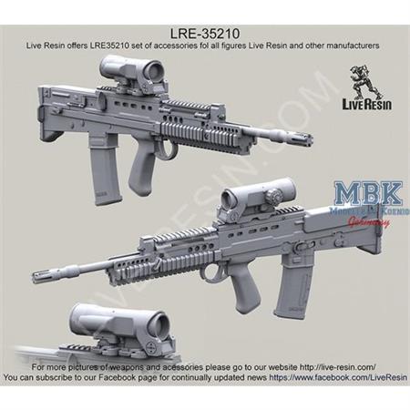 L85A2 SA80 Assault Rifle iron sight Elcan Specter