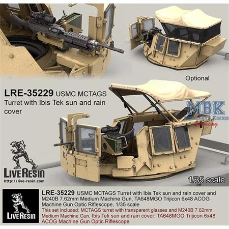 USMC Turret w/ Ibis Tek sun + rain cover and M240B