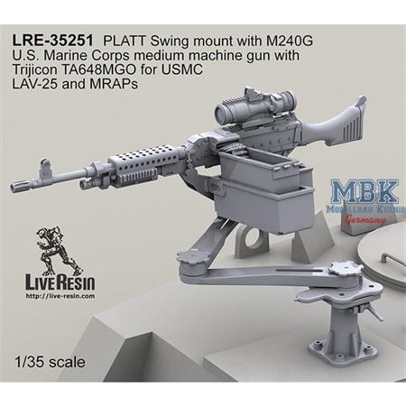 M240G on PLATT Swing mount with U.S.