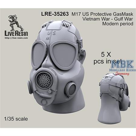 M17 US Protective Gas Mask Vietnam- Gulf- Modern