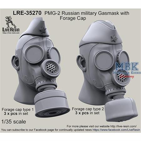 PMG-2 Russian military Gasmask w/  Forage Cap