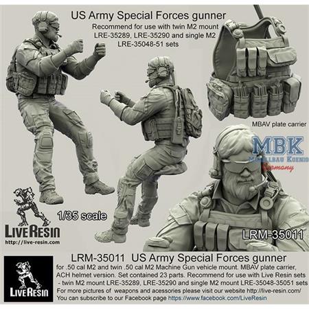 US Army Special Forces gunner II for .50 cal etc..