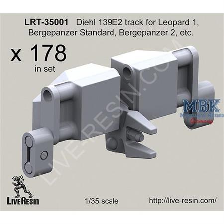 Diehl 139E2 Track for Leopard 1, Bergepanzer 1 +2