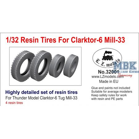 Resin Tires for Clarktor 6 Mill-33