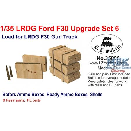 Ford F30 LRDG Upgrade set 6 Gun Truck Ammo Access.