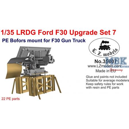 Ford  F30 LRDG Upgrade set 7 Gun Truck PE Gun Moun