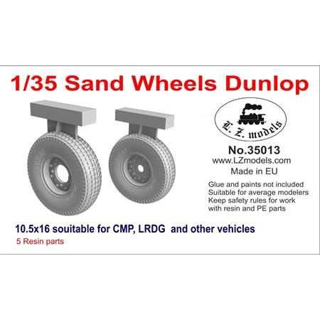 CMP, LRDG  Sand Wheels Dunlop 10.5x16