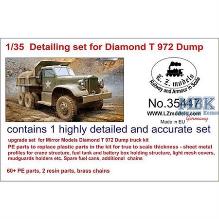 Detailing set for Diamond T972 Dump Truck