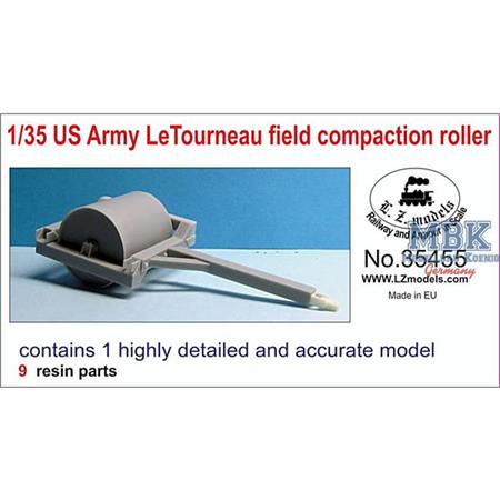 US Army LeTourneau field compaction roller