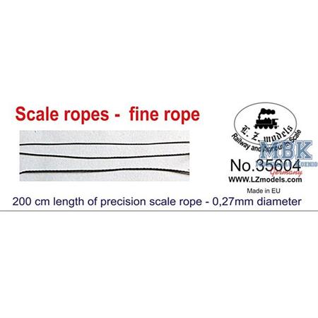 Scale ropes / Seile very fine rope 0,27mm dia