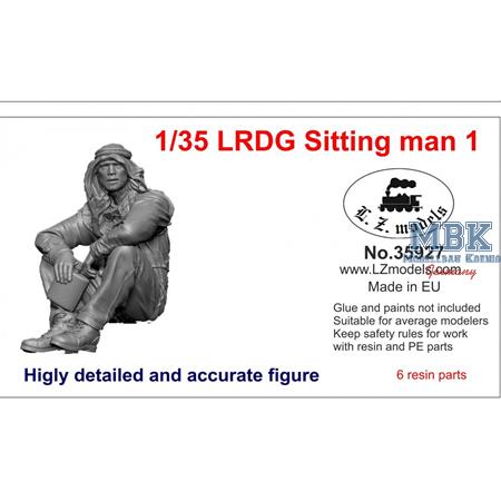 LRDG Crew Sitting Man