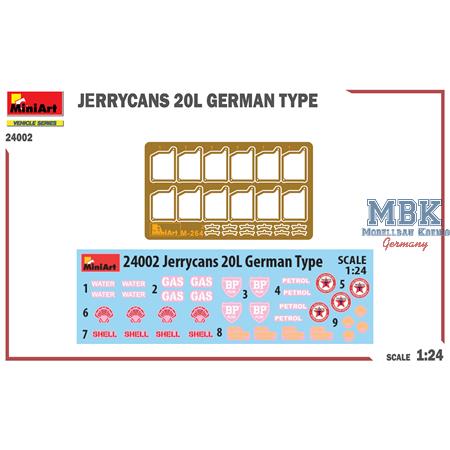 Jerrycans 20L German Type