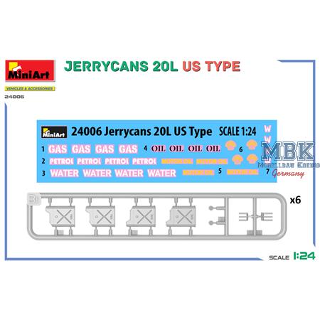 Jerrycans 20L US Type