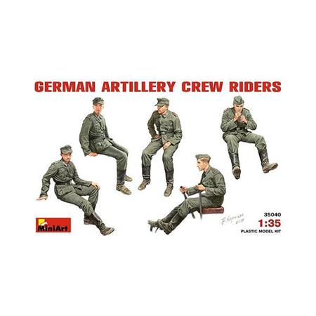 GERMAN ARTILLERY CREW RIDERS
