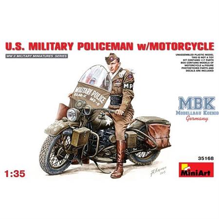 U.S. Military Policeman w/motorcycle