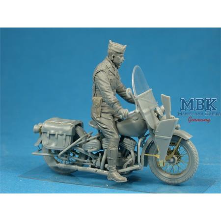 U.S. Military Policeman w/motorcycle