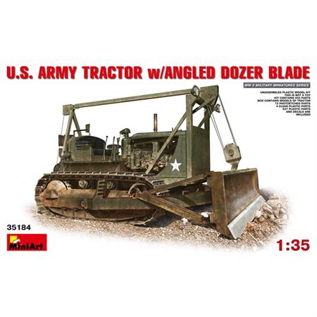 U.S. Army Tractor w/angled dozer blade