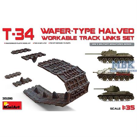T-34 wafer-type halved workable track links Set