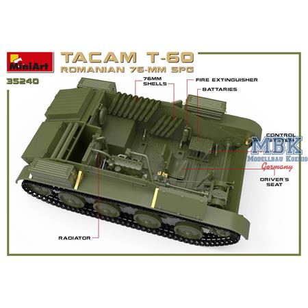 Romanian 76-mm SPG TACAM T-60 (Interior Kit)