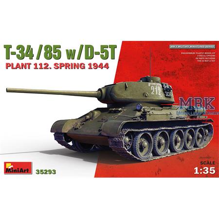T-34/85 w/ D-5T Plant 112. Spring 1944