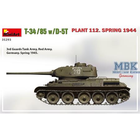 T-34/85 w/ D-5T Plant 112. Spring 1944