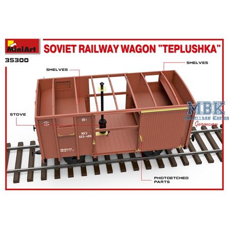 Soviet railway wagon "TEPLUSHKA"