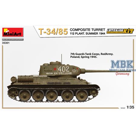 T-34/85 Composite Turret. 112 Plant Interior Kit