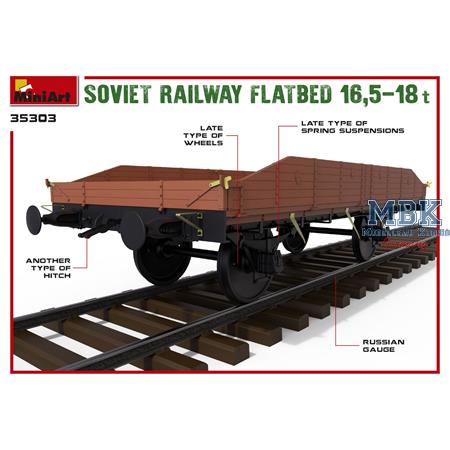 Soviet railway flatbed 16,5-18t