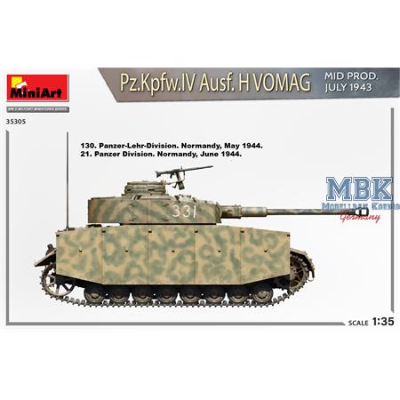 Pz.Kpfw.IV Ausf. H Vomag. Mid Prod. (July 1943)