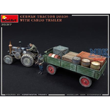 German Tractor D8506 with Cargo Trailer