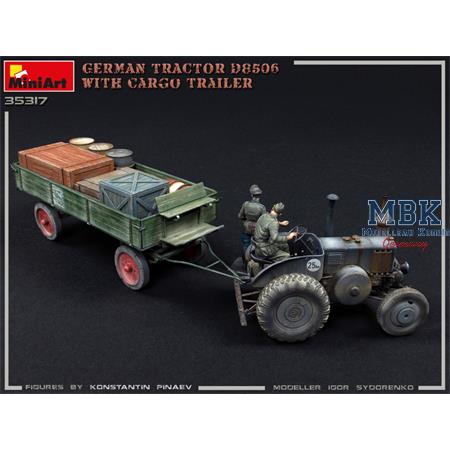 German Tractor D8506 with Cargo Trailer