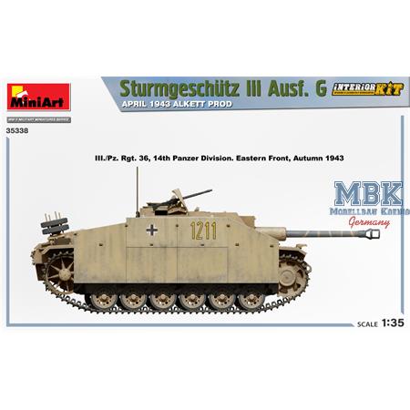 StuG III Ausf.G April 1943 Alkett Prod.w./INTERIOR