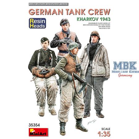 German Tank Crew.Kharkov 1943. Resin Heads