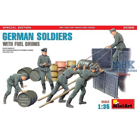 German Soldiers with Fuel Drums (Special Edition)
