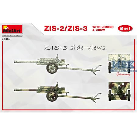 ZIS-2/ ZIS-3 with limber & crew. 2-in-1