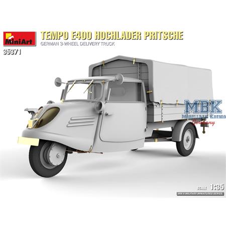 Tempo E400 Hochlader Pritsche German 3-Wheel Truck